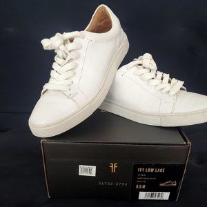 Frye Women's Ivy Low Lace White  Size 8.5 M Sneaker